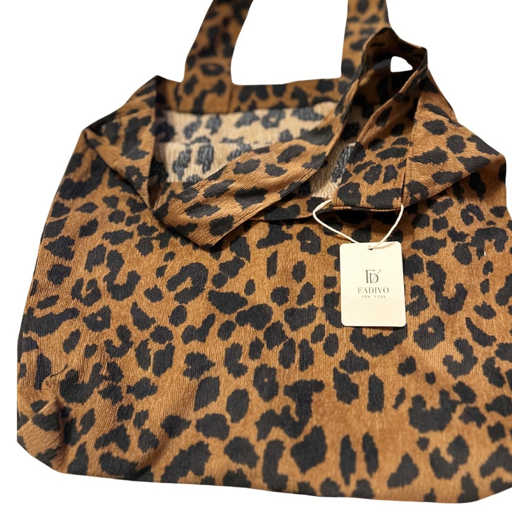 FADIVO Leopard Print Tote Bag